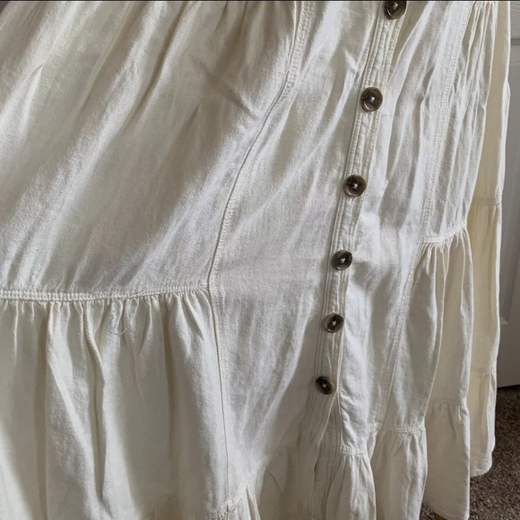 NWT Free people “Catch The Breeze” midi/maxi Dress in ivory, size med (runs big) - Picture 11 of 15